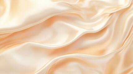 Obraz premium Elegant Silk Fabric Texture in Soft Cream and Peach Shades