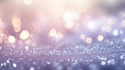 Soft Glowing Bokeh Background with Shimmering Sparkles and Lights