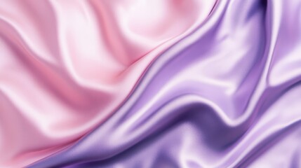 Fototapeta premium Soft Silk Fabric Texture in Pink and Purple Shades for Background