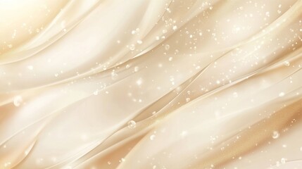 Soft Elegant Waves with Sparkling Bokeh Light Background