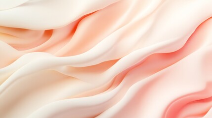 Obraz premium Soft Flowing Fabric in Light Peach and Cream Color Tones