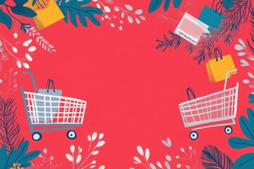 Vibrant Shopping Carts for Consumer Rights Day