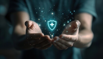 An icon representing health protection underscores business priorities for well-being.