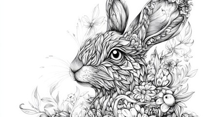 Fototapeta premium animal coloring page