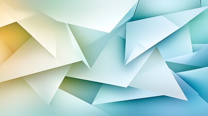 Abstract Geometric Shapes in Pastel Hues