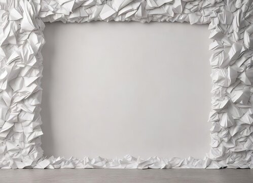 Eco-friendly white paper backdrop made from recycled material, biodegradable, background image