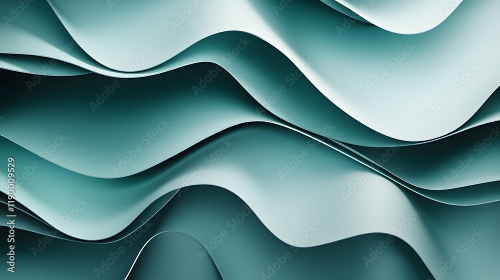 Wall mural muted teal clean background with soft color variation