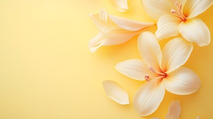 Clean pastel yellow backdrop with even color gradient