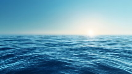 Obraz premium Soft ocean blue gradient background with smooth transition