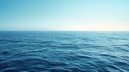 Obraz premium Soft ocean blue gradient background with smooth transition