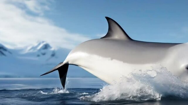 dolphin jumping out of water