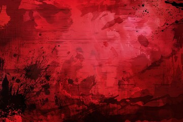 Abstract Red Background with Glowing Lights, Sparkles, and Digital Art for a Vibrant and Mystical Fantasy Design