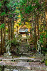秋の両子寺　大分県国東市　Futagoji temple in autumn. Ooita Pref, Kunisaki City.