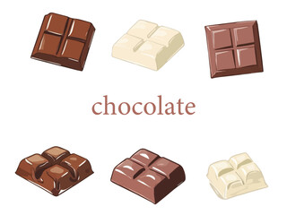 Illustration de conception de clipart de barre de chocolat