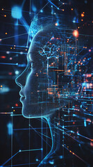 Obraz premium AI-based models for optimizing energy consumption in industrial processes, improving efficiency and reducing operational costs.