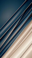 Obraz premium Abstract Diagonal Lines Blue Beige Gradient Background