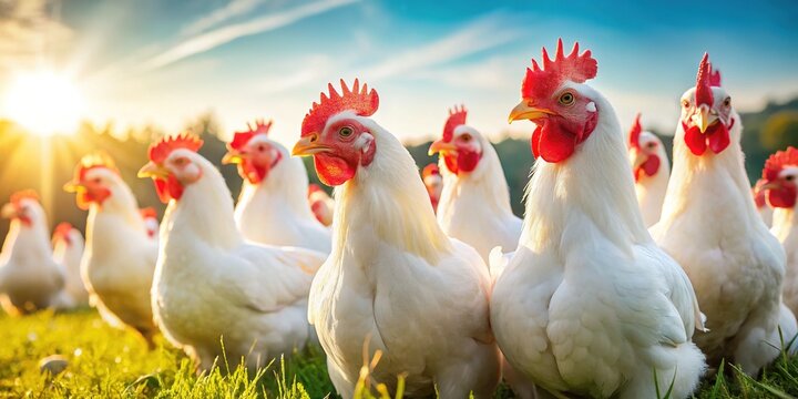 Free Range Broiler Chickens - Healthy Farm Birds