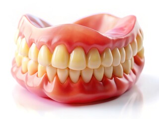 Fototapeta premium High-Quality Denture Images: Perfect Fit, Bright Colors, Dental Prosthetics