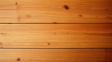 Fototapeta premium Overhead view of a wooden textured background. Predominantly warm, autumnal color palette for a cozy aesthetic. Top-down perspective.