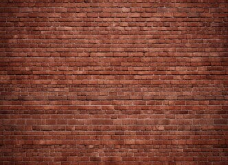 Section of a red brick wall with symmetrical design, repeating pattern, geometric, precise