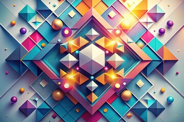 Modern Resume Template Background, Professional CV Design, Abstract Geometric Shapes, Designer Portfolio, Job Application