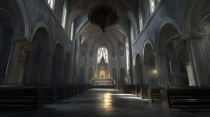 Fototapeta premium Solemn beauty of a grand church