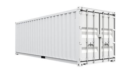 Shipping Container Transportation on transparent background 