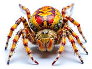 Super Macro European Garden Spider Araneus Diadematus Photography - Closeup Insect Detail