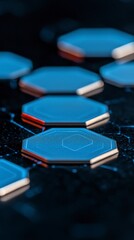 Abstract Hexagon Tech Background  Digital  Network  Circuit  Data  Innovation