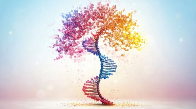The DNA Tree of Life: A Vibrant Tapestry of Genetics and Nature