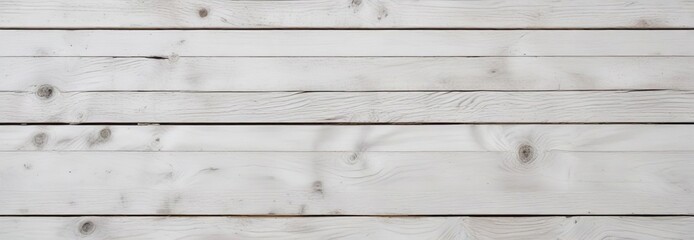 Obraz premium White wooden boards with visible knots and imperfections, organic pattern, shabby chic, natural imperfections