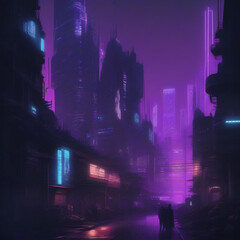 Fototapeta premium cyberpunk atmosphere