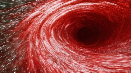 Obraz premium Dynamic Swirling Vortex of Red and White Colors in Motion - Abstract Energy Design