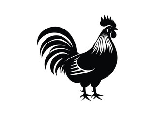 Rooster Silhouette Art for Creative Designs