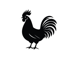 Rooster Silhouette Art for Creative Designs