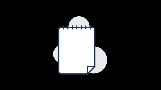 A blank notepad on a minimalistic background, ideal for note-taking or brainstorming ideas.