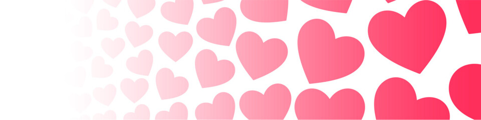 hearts background card banner frame card for valentine and wedding, pink heart love Paper cut decorations for Valentine's day border or frame design