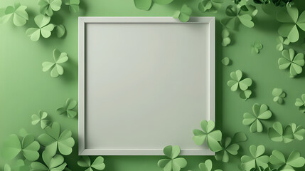 Natural lucky vibe with clovers