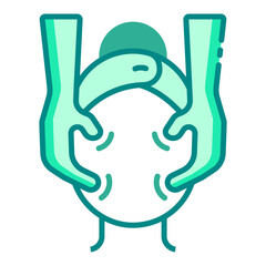 Woman enjoying a facial massage for relaxation and beauty care