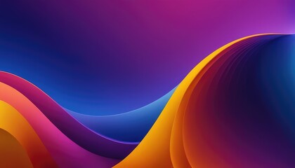 Fototapeta premium Abstract colorful background with waves and smooth gradient 9