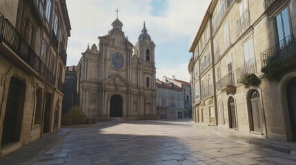 Church Square in Old European City