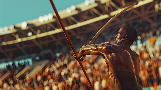 The Defining Moment: A Javelin Thrower's Determination Immortalized