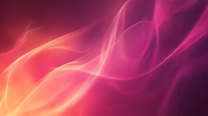 Abstract Pink and Orange Wave Pattern Design