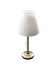 Table Lamp 3D render isolated on transparent background, PNG