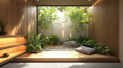 Create a Calm and Inviting Atmosphere for Virtual Online Presentations with a Nature-Inspired Zoom Background Setting