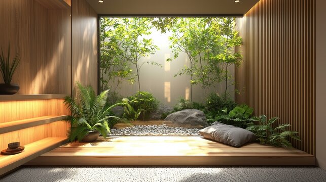 Create a Calm and Inviting Atmosphere for Virtual Online Presentations with a Nature-Inspired Zoom Background Setting