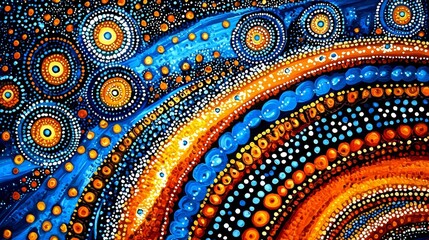 Vibrant Indigenous Patterns Create a Cultural Tapestry