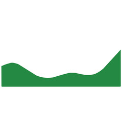 Green wavy corners suitable for backgrounds  layouts  banners