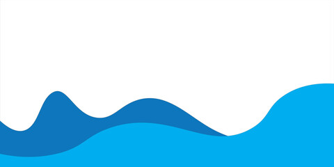 Separator, header, modern wave divider shape vector illustration art