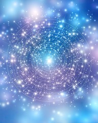 12 Zodiac Wheel of Stars. Celestial Zodiac Wheel. Astrological Zodiac Wheel. A clean zodiac circle with evenly spaced symbols for all signs.